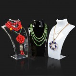 New and Hot Sale Three Colors 20*13.5*6cm Mannequin Necklace Jewelry Pendant Display Stand Holder Sh