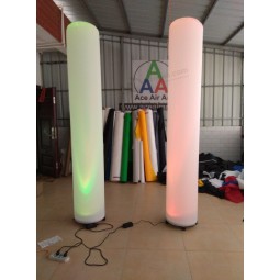 colorful lighting decorative inflatable wedding columns air roman column