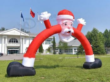 Wholesale outdoor Christmas santa inflatable arches with your logo