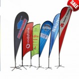 Customized Print Outdoor Advertising Display Teardrop flag and banners with high quality and any size