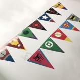 Wholesale Customized Bunting String Flags , Colorful Flying Buntings with high quality and any size