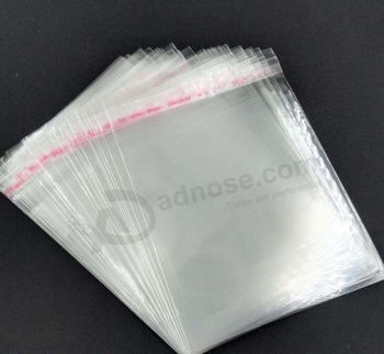 Cheap Custom Self Adhesive Transparent Plastic Bag with your logo
