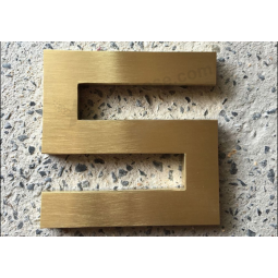 High Quality Gold Metal Number Signs Wholesale