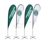 Outdoor Cheap Custom Teardrop Flag & Beach Flag with high quality and any size