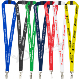 Two Color Lanyards Name Tag Lanyards for Sale in Bulk