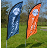 Custom Printed Feather Flags Swooper Flags Factory with high quality and any size