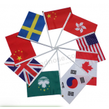 Drapeaux américains portatifs de drapeau de main de sport imprimé à vendre