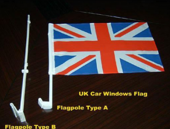 Venta directa de la fábrica banderas de la ventana del coche del país Reino Unido