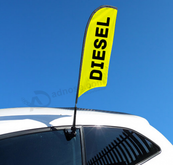 Bandeiras de publicidade de janela de carro de alta qualidade para as empresas