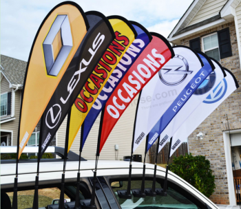 Teardrop Car Window Flags Custom Wholesale