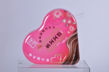 Custom  heart shaped food tin box