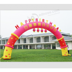 Arco inflable de la fiesta de cumpleaños del diseño de encargo con precio barato