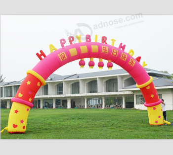 Arco inflável do aniversário barato feito sob encomenda do arco inflável