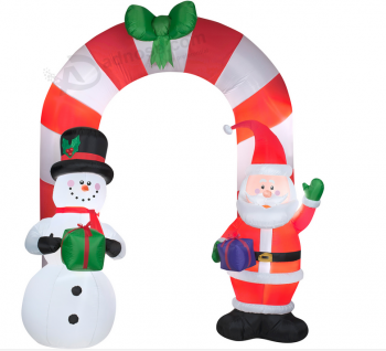 Kundengebundener aufblasbarer Bogenweihnachtstorbogen Inflatables