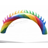 Arco inflável barato do arco-íris chama para venda