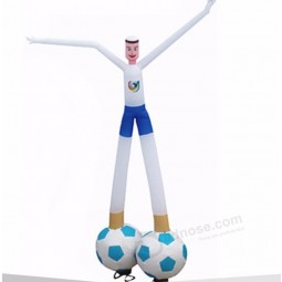 Bailarín inflable del cielo de la bola de rugbi/Hinchables bailarín de aire de fútbol para la publicidad
