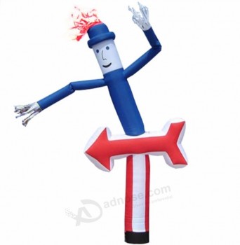 Hombre inflable del bailarín del aire vendedor caliente de calidad superior con la flecha