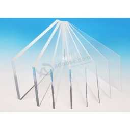 Wholesale custom high quality acrylic sheet transparent/clear plastic sheet display board by laser cutting