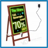 GroothandeL custonized 60x80CM houten fraMe Led winkeL bordJe knipperende bord voor recLaMe