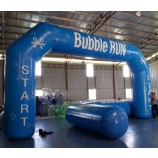 custome PVC / OXFORD inflatable arch,blue bubble arch