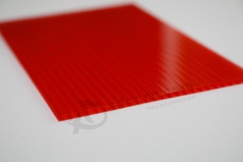 оптовый подгонянный красный пластичный полый лист для рекламного щита вывески