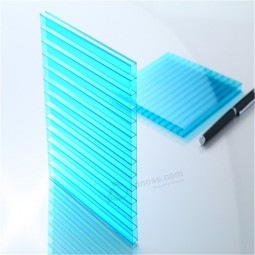 Construction materials strong fire resistance pc hollow core plastic sheets / polycarbonate board