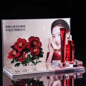 Acrylic Cosmetic Display Stand,Skincare Bottle Fixture, Counter Top Display for Cosmetics