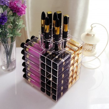 360 Degree Rotating Makeup Organiser Storage Acrylic Lipstick Display Stand
