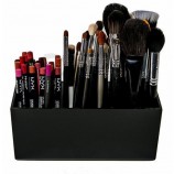 Custom Black Acrylic Makeup Brush Holder Organizer Box