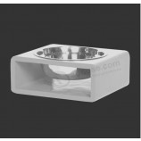 Contemporary Cat Bowls Dog Bowls with Acrylic Stand