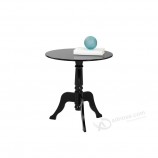 Sunpan Cassandra Black Round End Acrylic Table