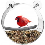 Custom Clear Acrylic Round Window Bird Feeder
