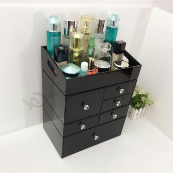 Wholesale Large Capacity Acrylic Jewelry Makeup Organizer with Free Combination