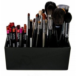 Acrylic Makeup Brush Holder Organizer Box with 3 Slots
