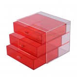 Acrylic Drawer Box for Makeup, Jewelry, Crafts, Office Supplies