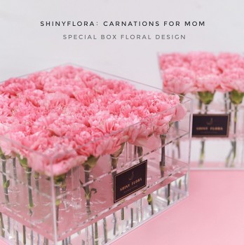 패션 홀트 판매 아크릴 꽃 상자 도매 