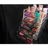 Grande capacité cLaire organisateur cosmétique acryLique en gros 