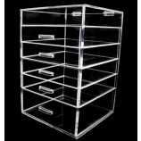 Clear Acrylic Lucite Makeup 5 Drawer Box Wholesale 