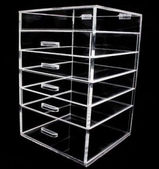 Clear Acrylic Lucite Makeup 5 Drawer Box Wholesale 