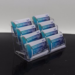 8 Slots Clear Acrylic Plastic Business Card Holder Wholesale 