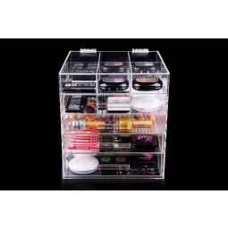 Fashion Clear Acrylic Makeup Organizer with Drawers Wholesale 