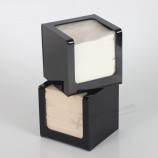 Desktop Black Acrylic Tissue Memo Box