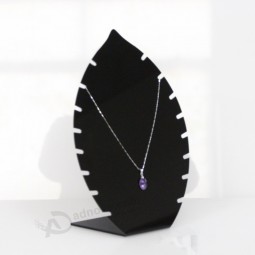 Countertop Free Standing Black Acrylic Necklace Display
