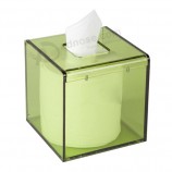 Colorful Square Acrylic Lucite Tissue Box