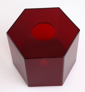 Hexgon Acrylic Toilet Tissue Box for KTV
