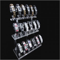 3 Tiers Acrylic Transparent Watch Display Rack