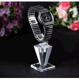 Wholesale Special Style Clear Acrylic Watch Display Holder with C Circle