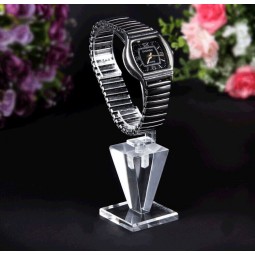 Wholesale Special Style Clear Acrylic Watch Display Holder with C Circle