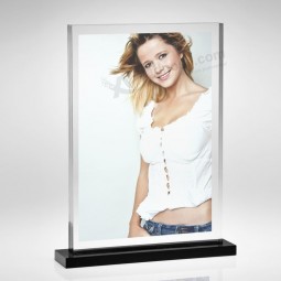 8.5" X 11" T Shape Clear Acrylic Picture Frame with Base