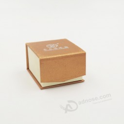 Wholesale customized high quality Customized Elaborate Kraft Paper Packaging Ring Box with your logo